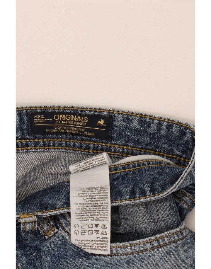 Jack & Jones Mens Shorts De Mezclilla Grande W36 Algodón Azul