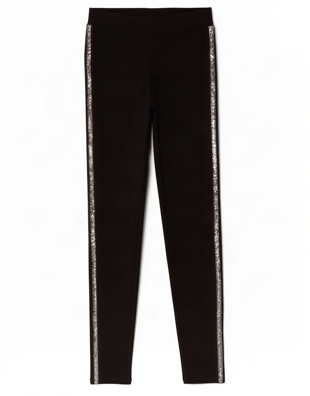 Zara Leggings Mujer UK 8 Small Viscosa Negra