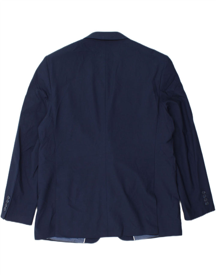 Marks & Spencer Chaqueta tipo blazer de 2 botones para hombre EU 56 3XL Lana azul marino