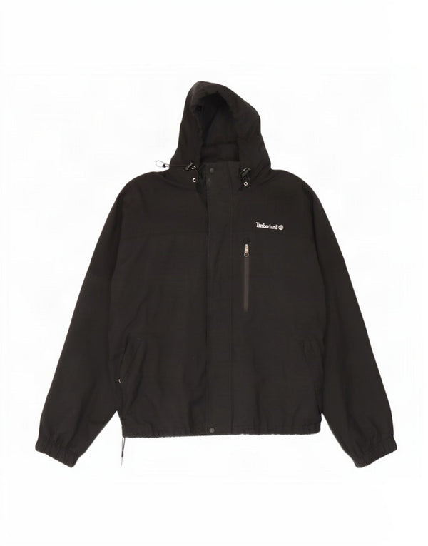 Timberland Chaqueta impermeable con capucha para hombre UK 42 XL Nylon negro