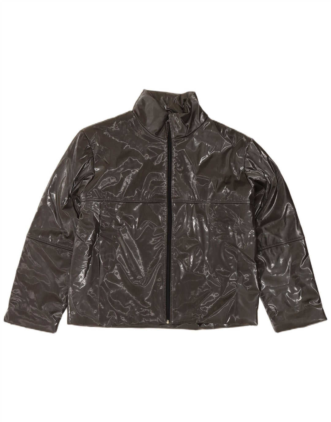 Crazy World Chaqueta Bomber Extragrande para Mujer UK 14 Mediana Poliéster Negro