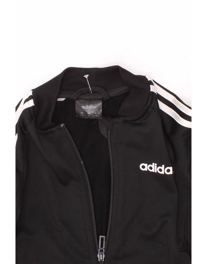 Adidas - Chaqueta de chándal para niño (2-3 años), color negro
