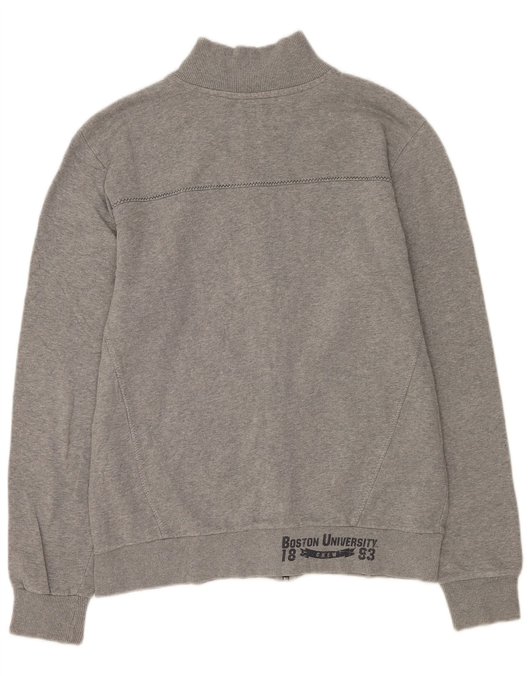 Champion Boston Graphic Chándal Top Chaqueta Grande Gris Algodón