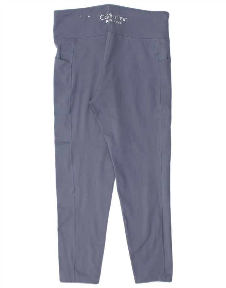Calvin Klein Leggings para mujer ES 40 XL Poliéster azul