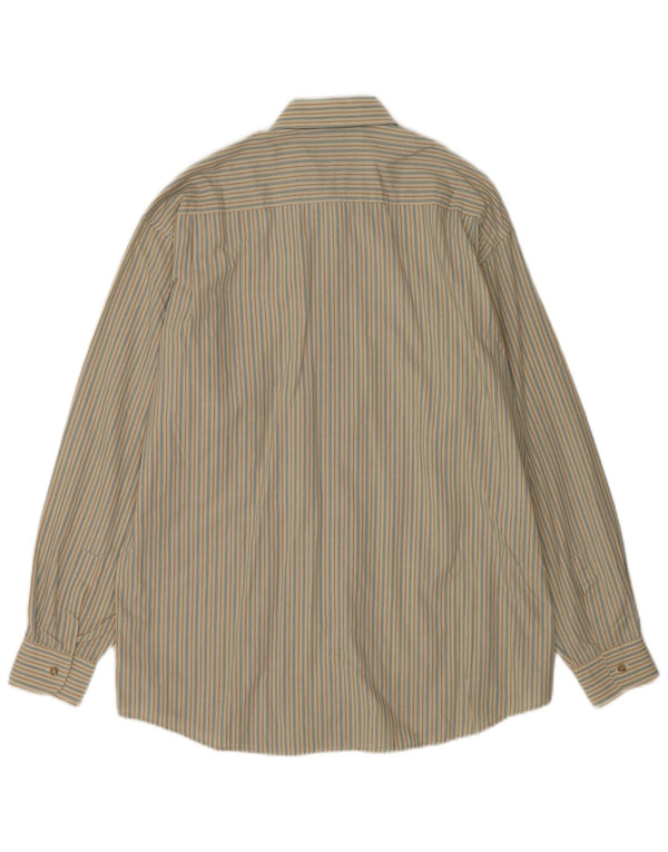 Camisa Stefanel Hombre Small Beige Rayas