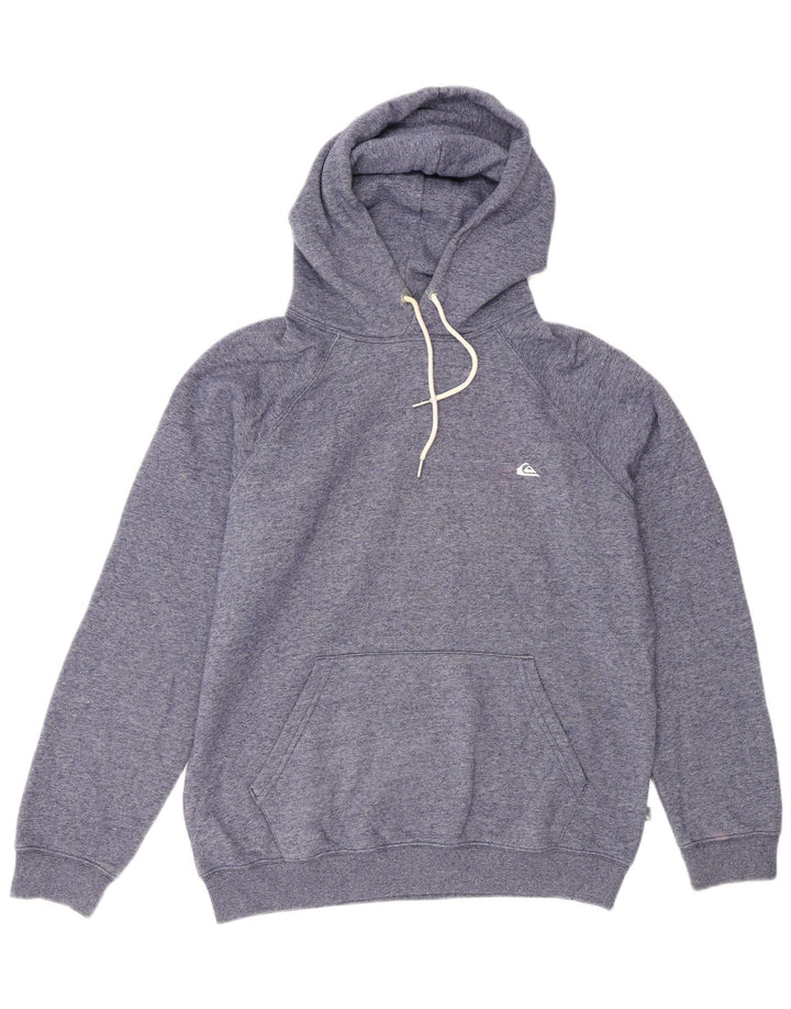 Quiksilver Hombre Sudadera con Capucha Jersey De Algodón Moteado Azul Medio