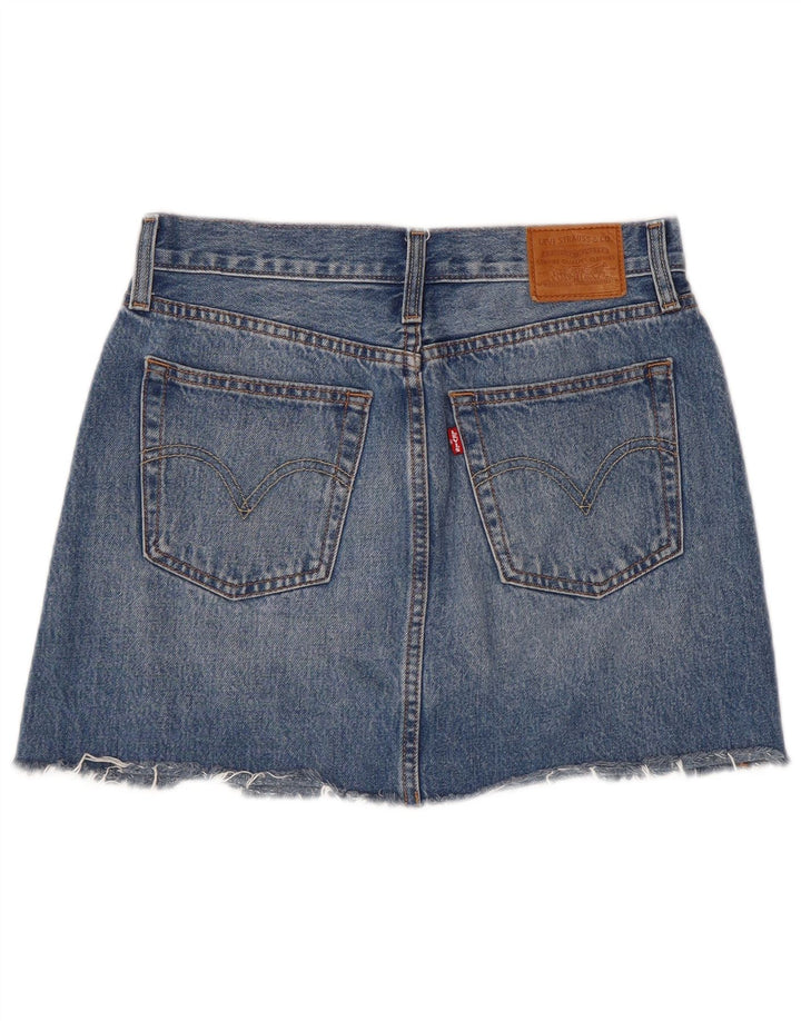 Minifalda Vaquera Levi's Mujer W27 Small Azul Algodón