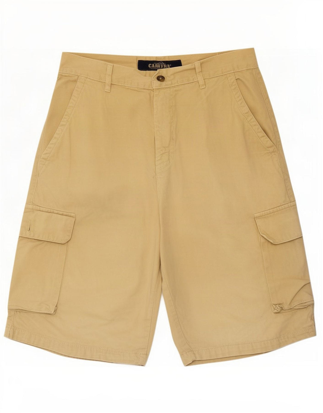 Carrera Shorts Cargo Hombre W31 Algodón Beige Medio