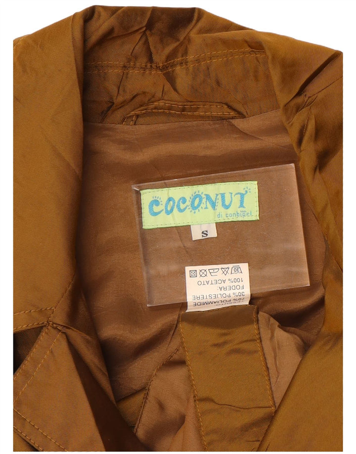 Conbipel Gabardina extragrande para mujer UK 10 Small Marrón Poliamida