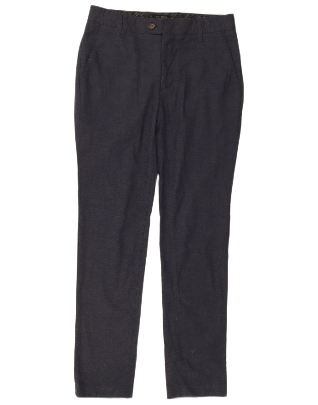 Pantalones de traje ajustados para hombre de Ted Baker W30 L30 Azul marino