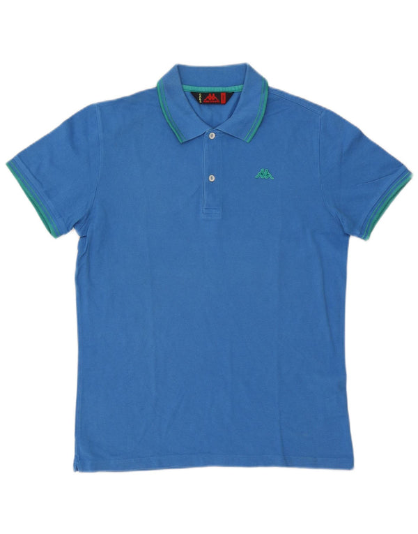 Polo Kappa Hombre De Algodón A Rayas Azul Grande