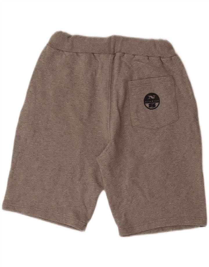 NORTH SAILS Pantalones cortos deportivos para hombre Algodón color block pequeño gris