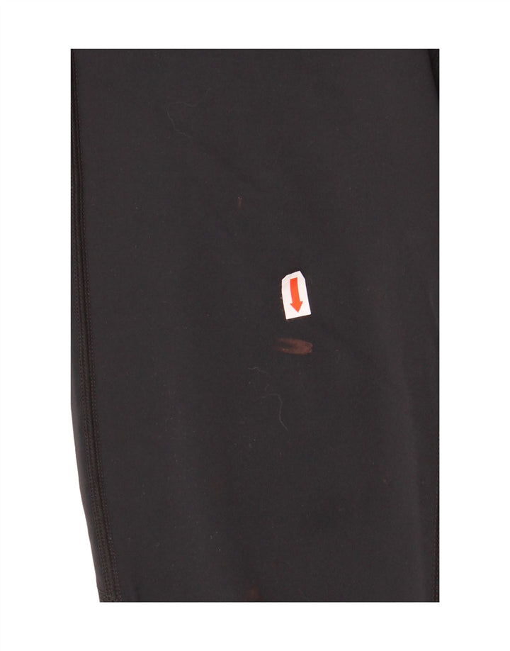 NIKE Womens Dri Fit Capri Leggings UK 12 Medium  Black Nylon