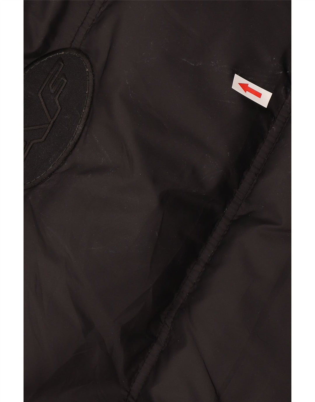 Scotch & Soda Chaqueta acolchada con capucha para hombre, talla 38, nailon negro mediano