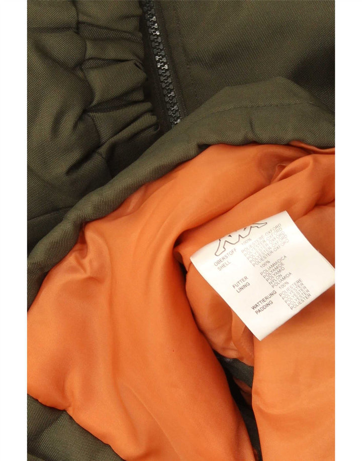 Kappa Chaqueta acolchada para hombre ES 38 Medium Caqui Poliéster color block