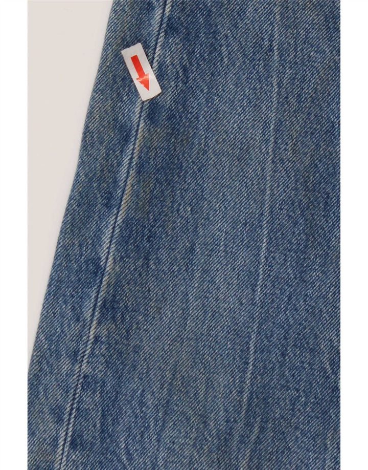 Levi's Mujer 501 Vaqueros Rectos Desgastados W28 L32 Algodón Azul