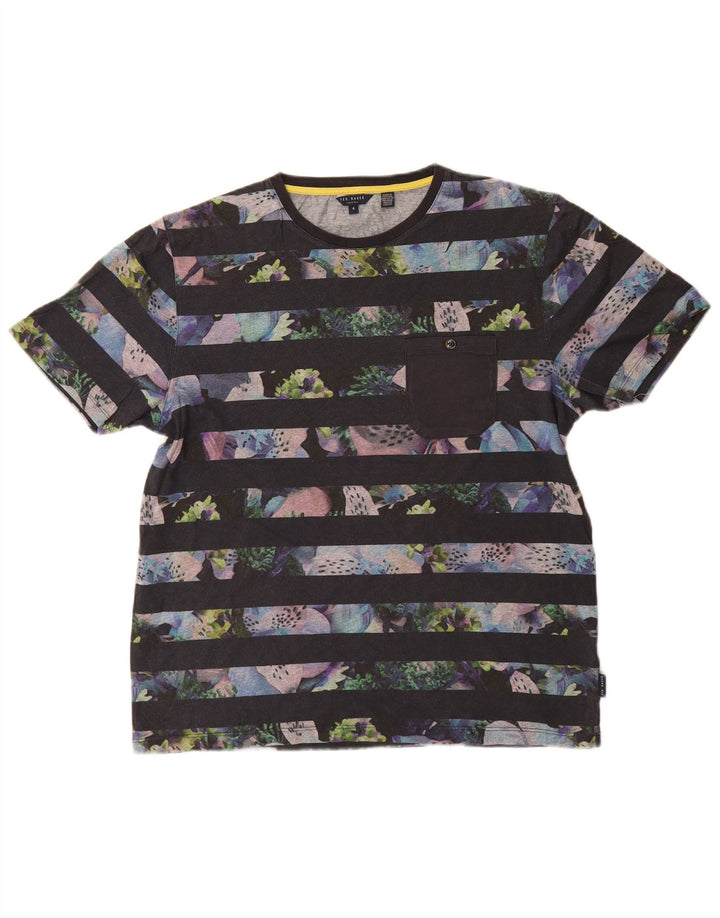 Camiseta Ted Baker para hombre talla 4 grande azul marino a rayas