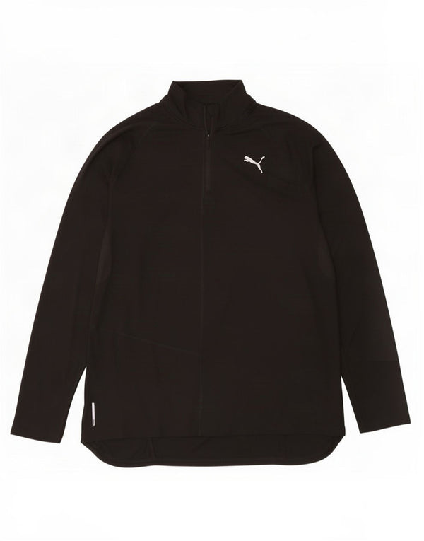 Puma - Chándal con cremallera y cuello para hombre, talla grande, color negro