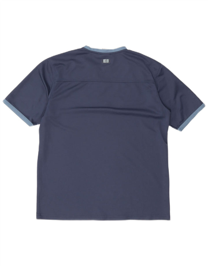 Umbro Hombre Camiseta Gráfica Top XL Azul Marino Colorblock Poliéster