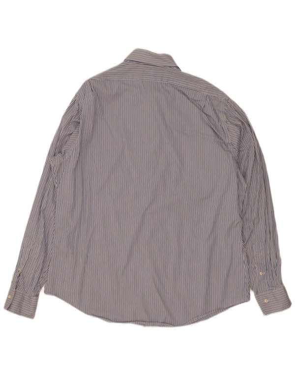 Polo Ralph Lauren Camisa Regent para hombre Talla 17 XL Algodón a rayas azules