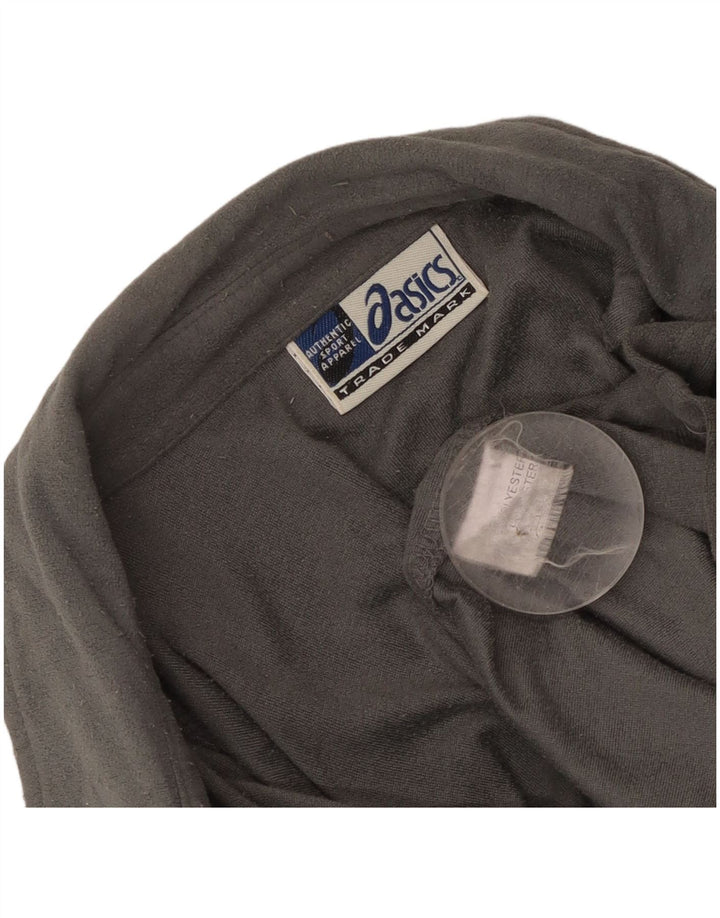 Asics - Camisa polar para hombre, poliéster gris grande