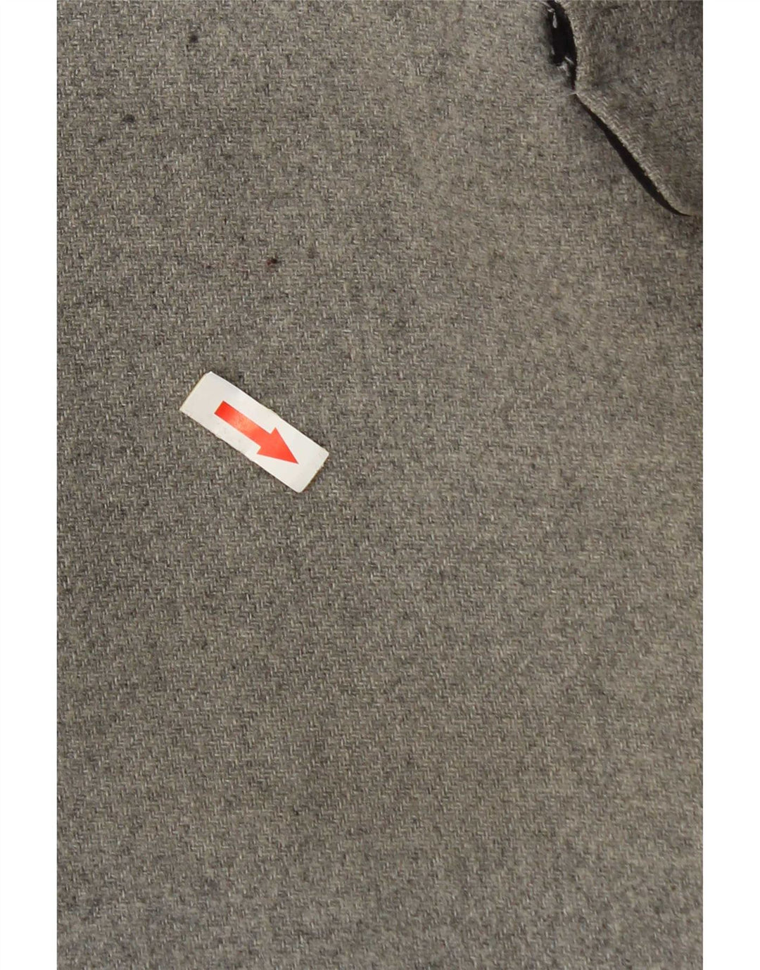 Zara Mujer Abrigo Cruzado UK 44 Poliéster Gris Medio