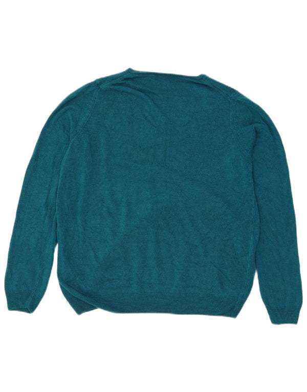 Marks & Spencer Jersey con Cuello Barco para Mujer UK 40 XL Acrílico Azul