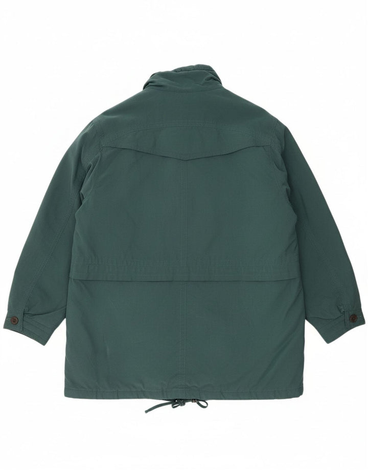 VINTAGE Womens Oversized Windbreaker Jacket UK 18 XL Green Polyester