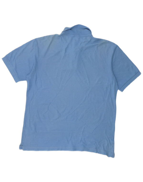 FILA Polo para hombre de algodón azul grande