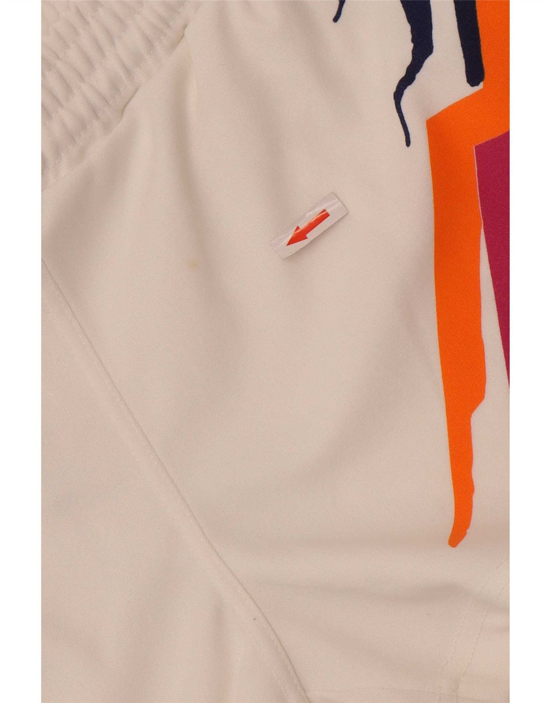 Lotto Pantalones Cortos Deportivos para Mujer UK 40 Mediano Blanco Geométrico