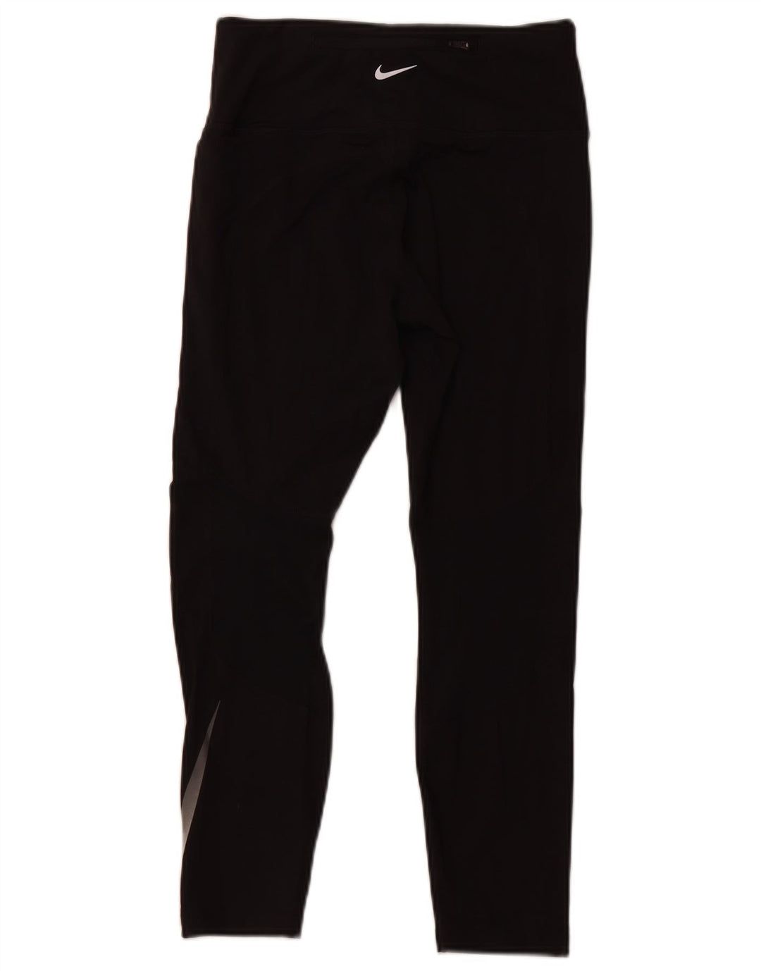 NIKE Leggings cortos Dri Fit para mujer UK 12 Mediano Negro Poliéster