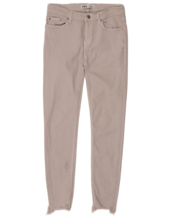 Zara Vaqueros pitillo para mujer EU 38 Small W28 L26 Blanco roto