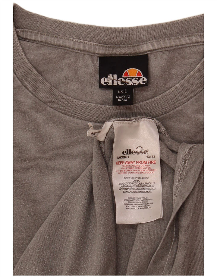 Camiseta Ellesse Hombre Top Large Gris Algodón