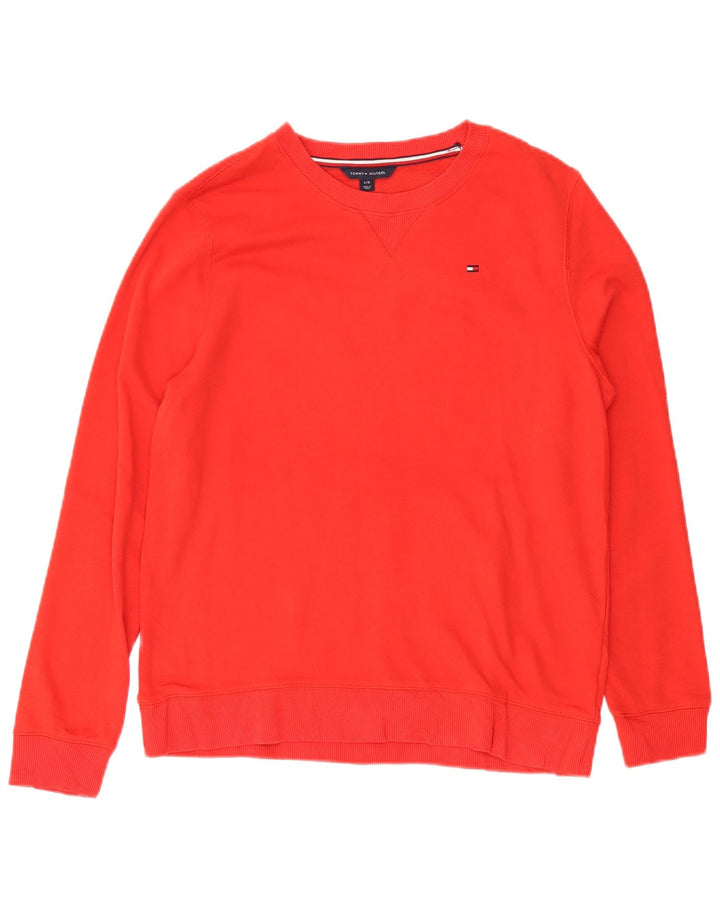 Tommy Hilfiger - Sudadera para mujer, talla 40, color rojo