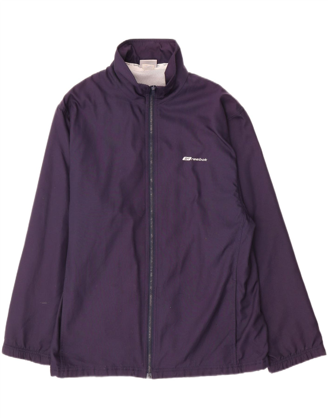 Reebok Chaqueta impermeable para hombre UK 38 Medium Azul marino Poliéster