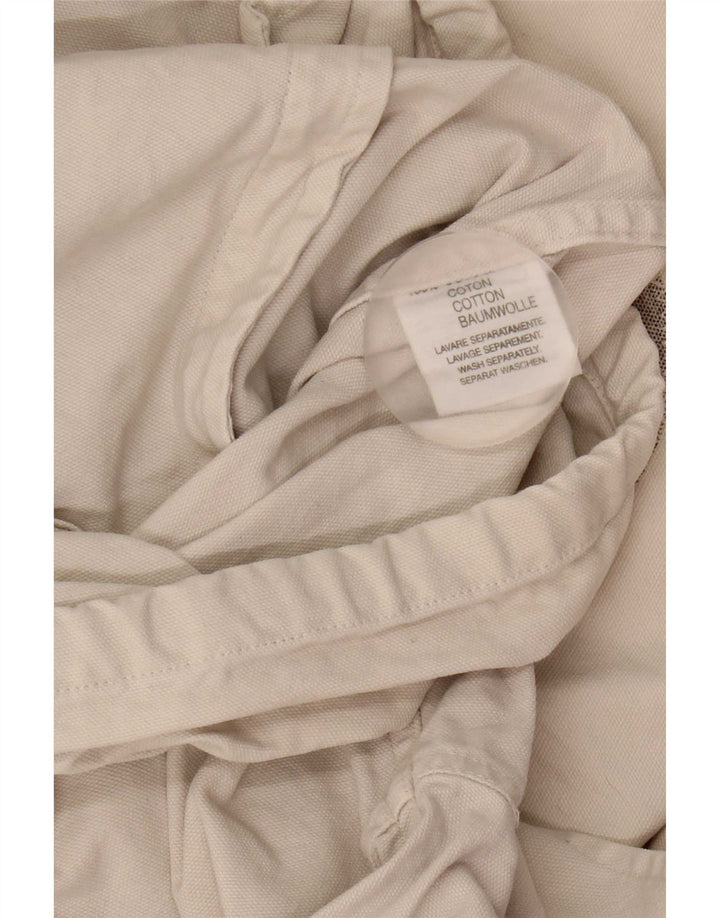 Murphy & Nye Chaqueta bomber estampada para hombre Reino Unido 40 Grande Algodón beige