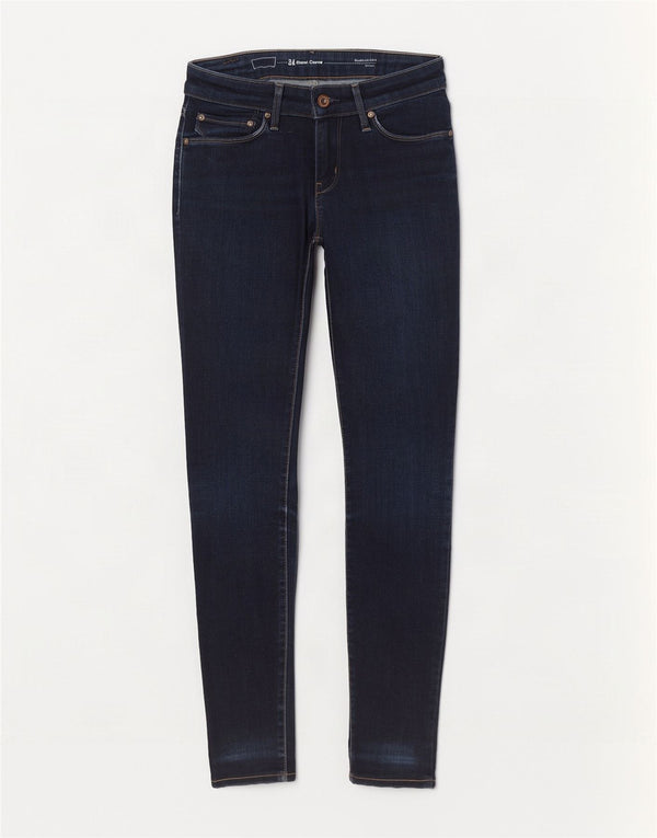 Levi's Vaqueros ajustados Demi Curve de talle moderno para mujer W24 L27 Algodón azul marino