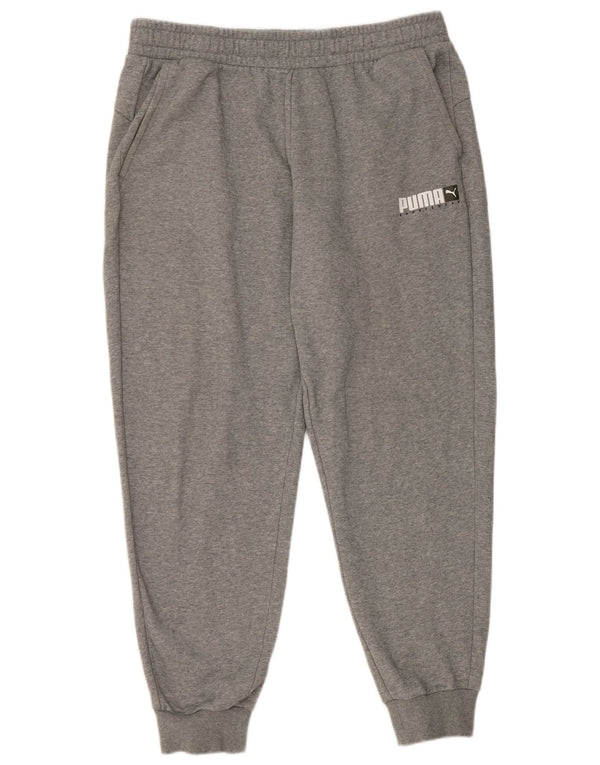 Puma Mujer Chándal Pantalones Joggers UK 18 XL Gris Algodón