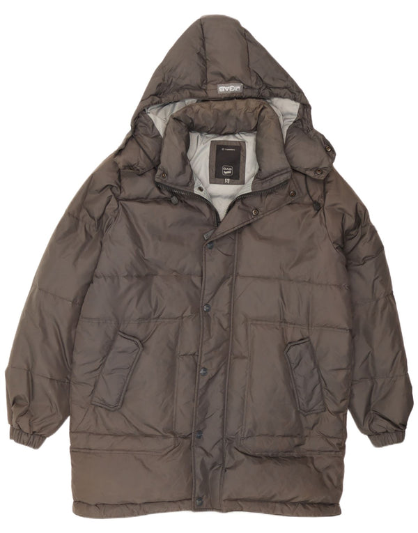 Abrigo acolchado con capucha para hombre Gas UK 40 Large Grey