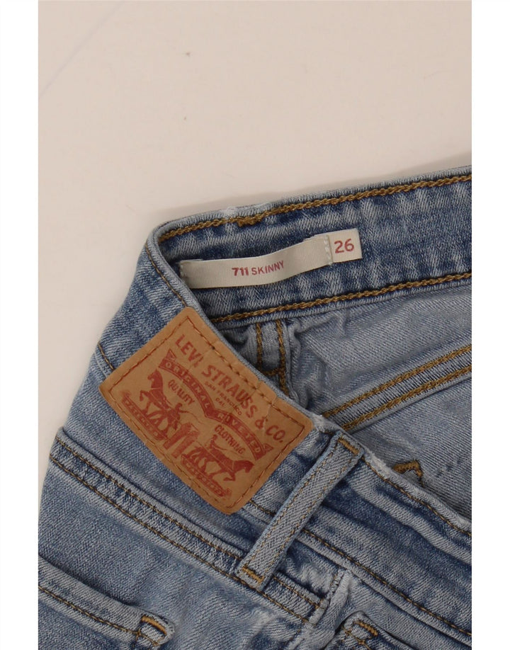 LEVI'S Vaqueros pitillo 711 para mujer W26 L26 Azul