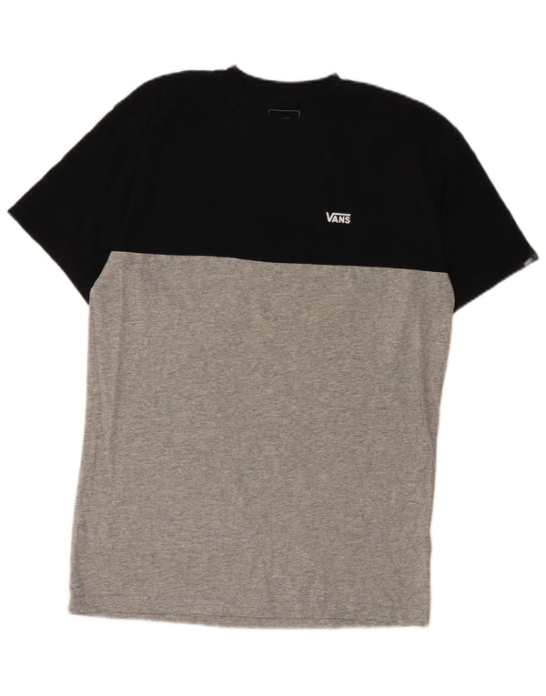Camiseta Vans Classic Fit de algodón color block en gris medio