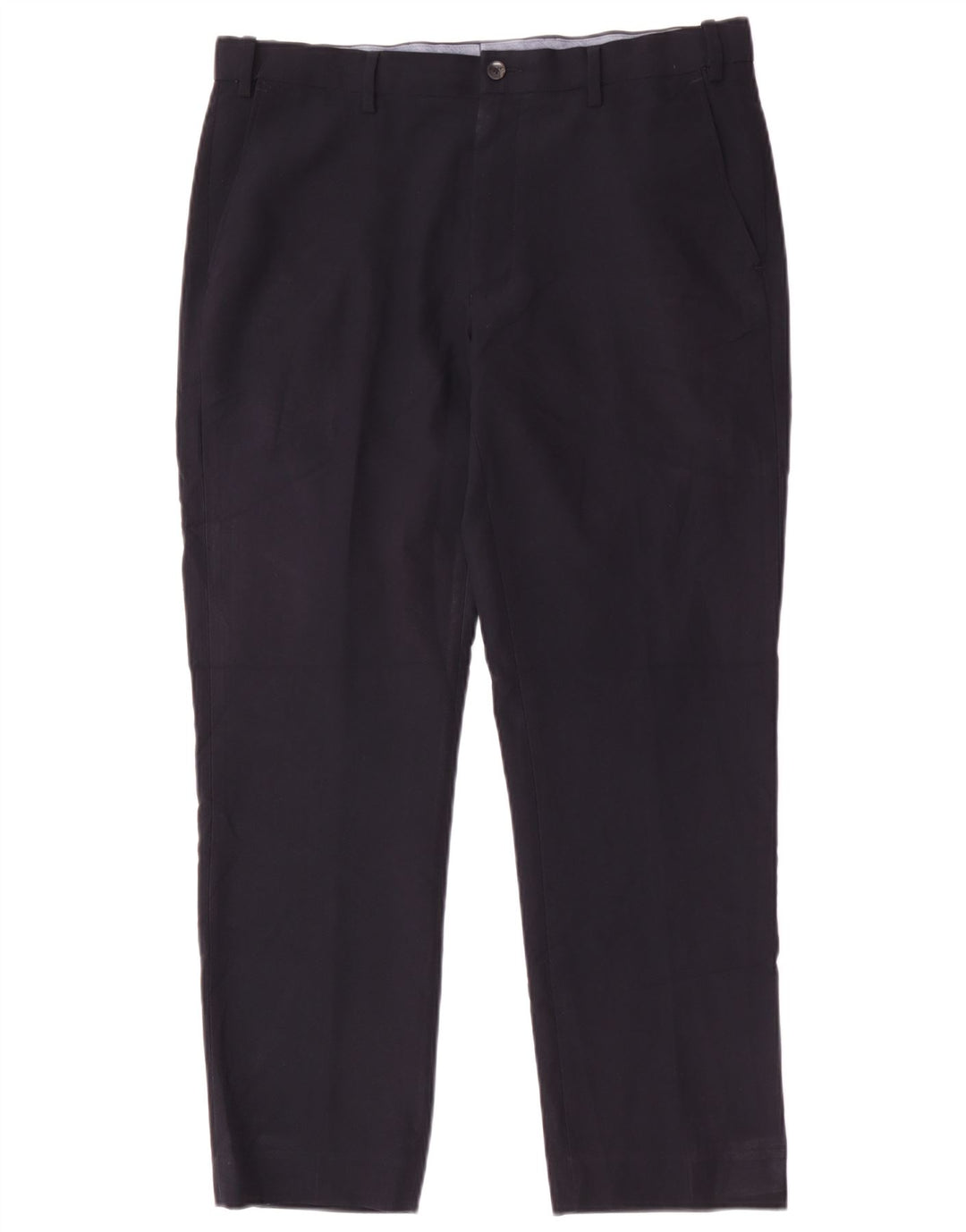 Marks & Spencer Pantalón chino regular para hombre W34 L29 Poliéster azul marino