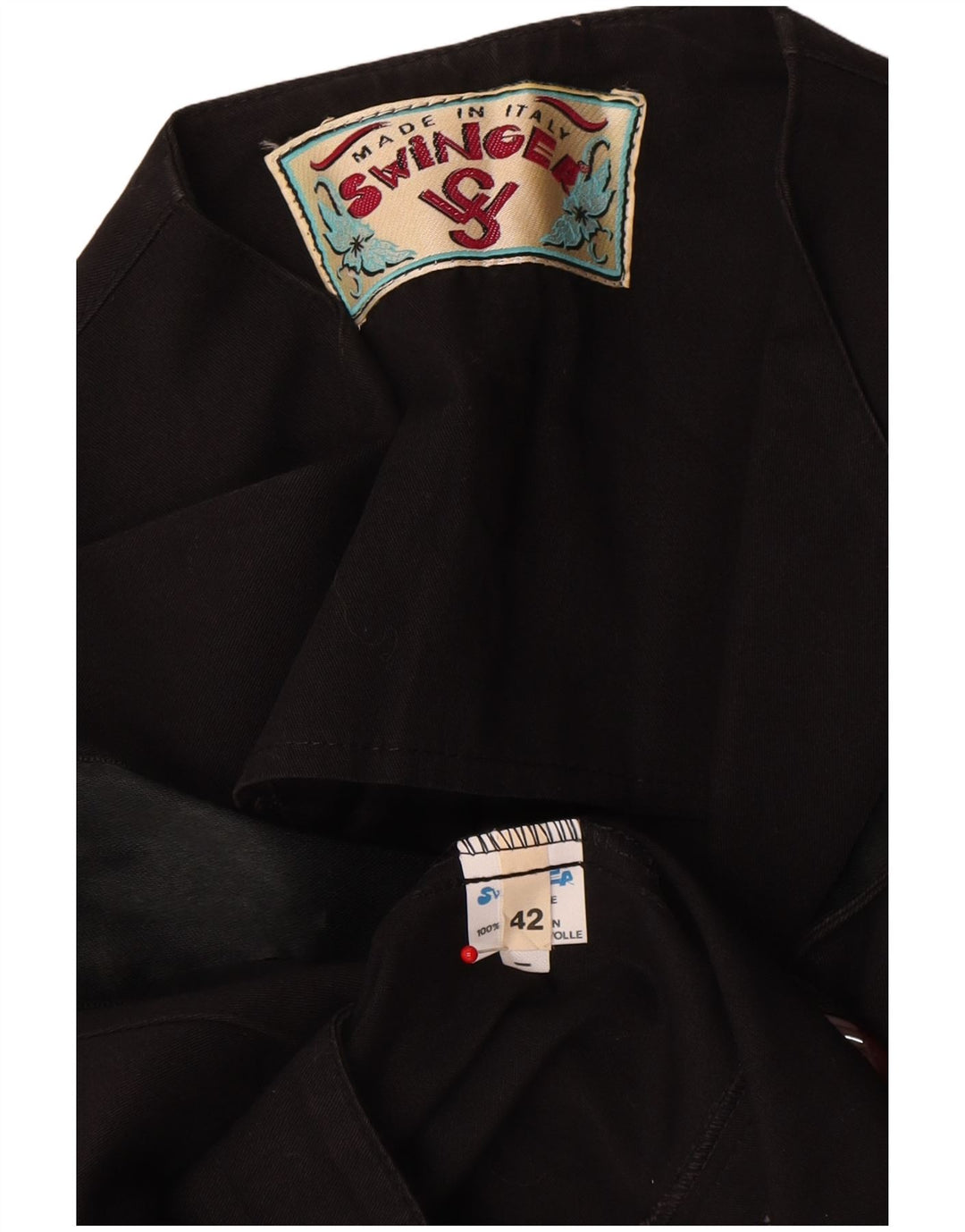 Swinger Chaqueta Bolero Corta Para Mujer IT 42 Mediana Algodón Negro