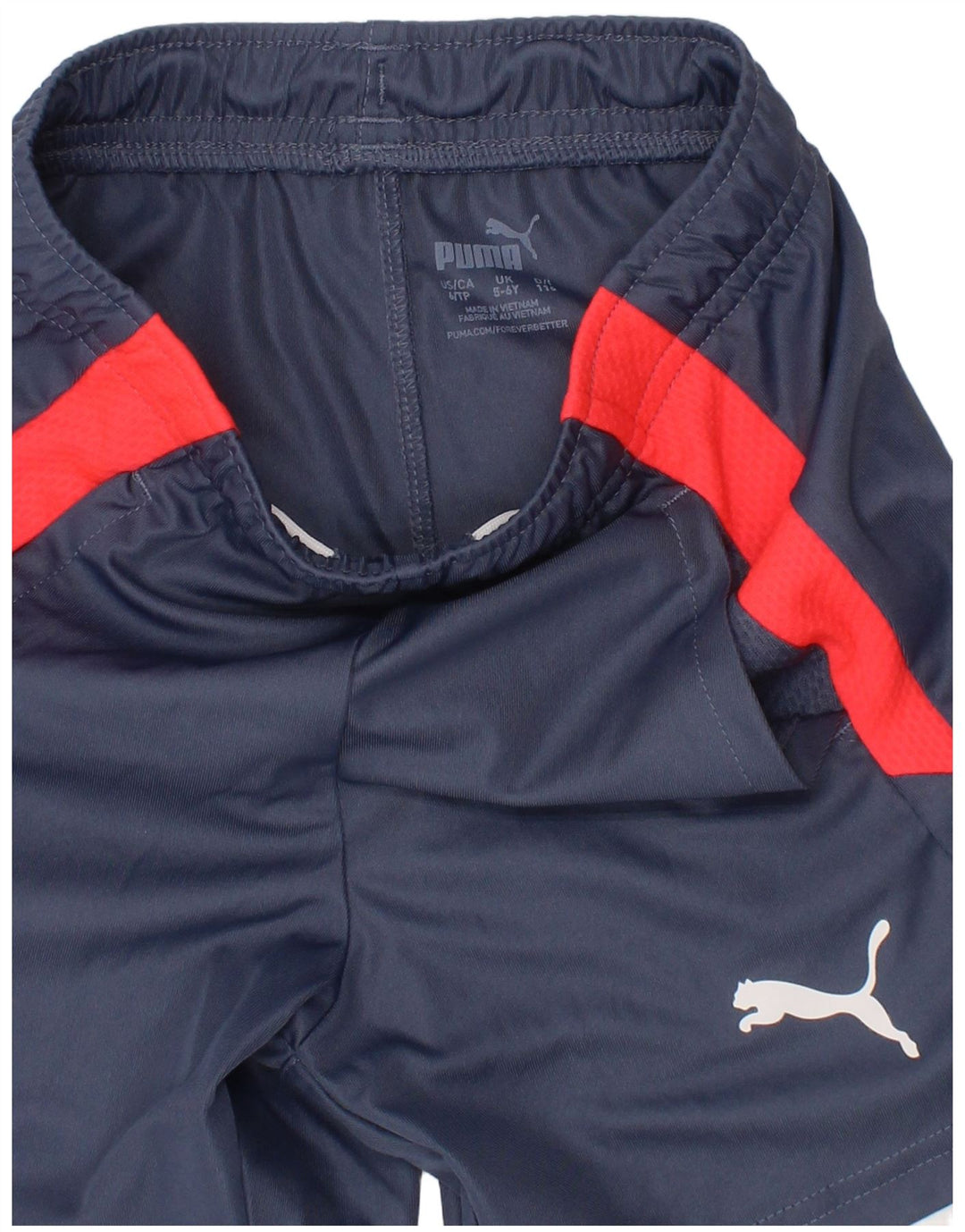 Puma Pantalones cortos deportivos para niño 5-6 años Azul marino Colorblock Poliéster