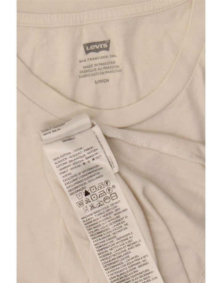 Camiseta Levi's Hombre Top Small Blanco Algodón