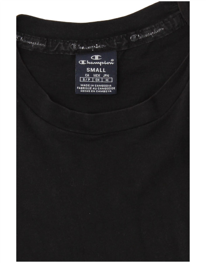 Champion Camiseta Gráfica para Hombre Top Pequeño Negro