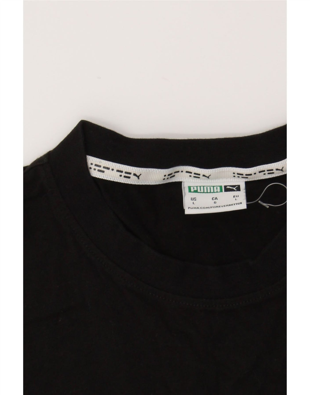 PUMA Mens Graphic T-Shirt Top Large Black Cotton Vintage Puma and Second-Hand Puma from Messina Hembry 