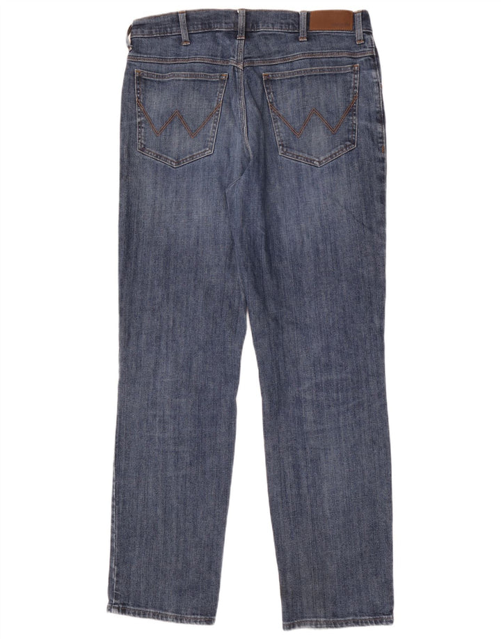 Wrangler Vaqueros rectos para hombre W36 L34 Algodón azul