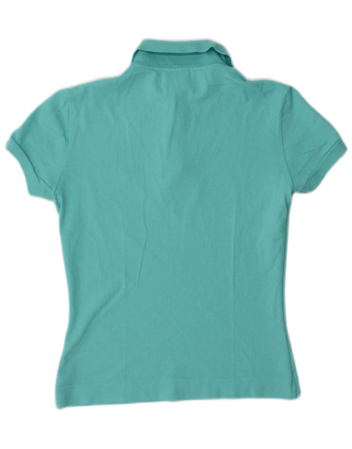 Polo Lacoste Mujer Talla 40 Algodón Turquesa Medio