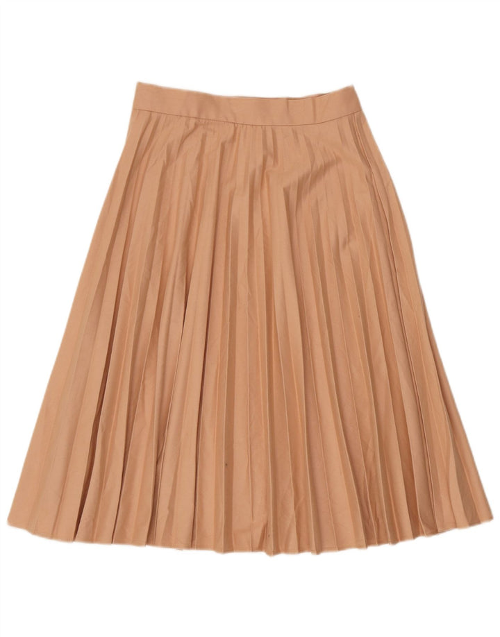 Zara Mujer Falda Plisada XS W24 Beige